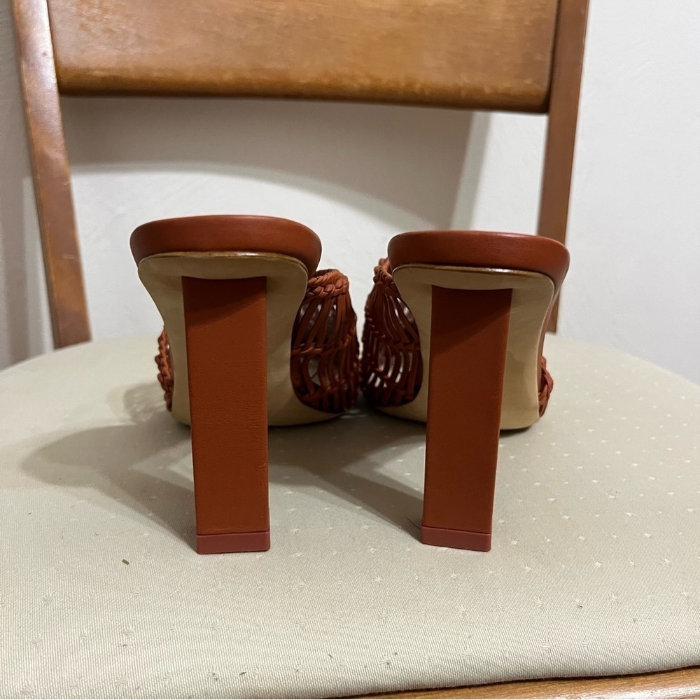 Cult Gaia Raya Woven leather mules in Spice | size 38 - Picture 5 of 8